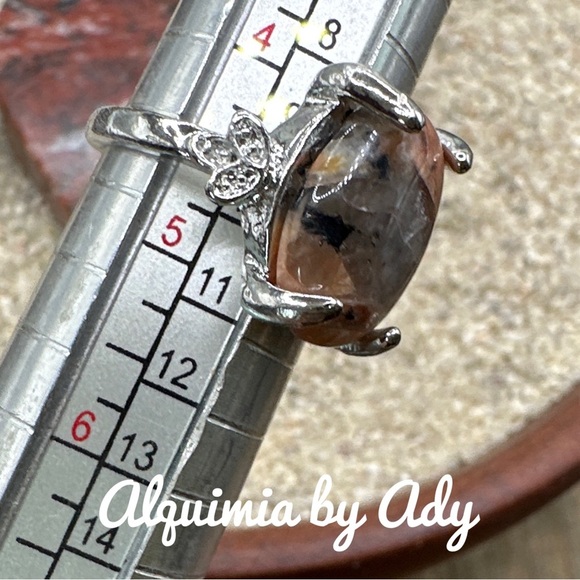 Alquimia Red and Silver Ring - Picture 2 of 2